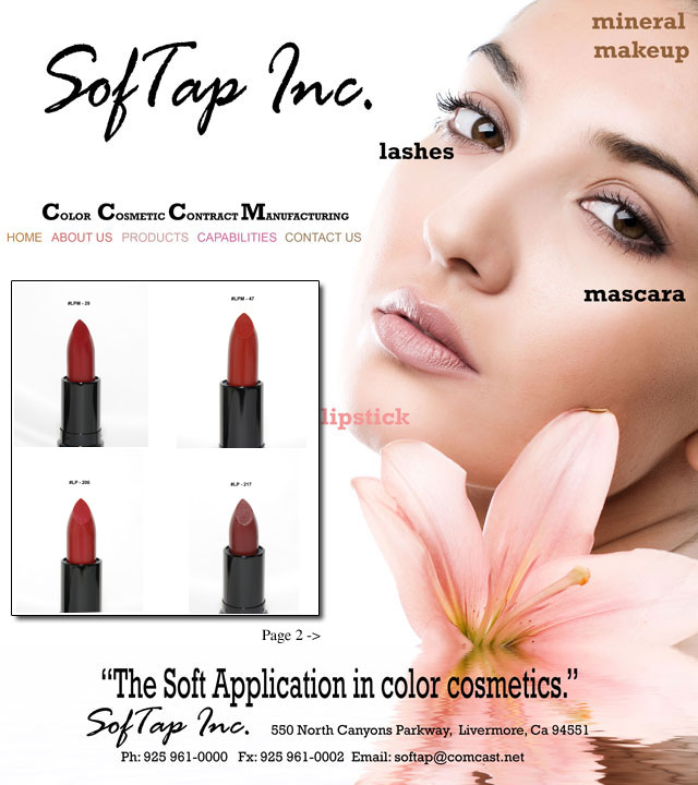 SofTap Inc. Color Cosmetic Contract Manufacturing